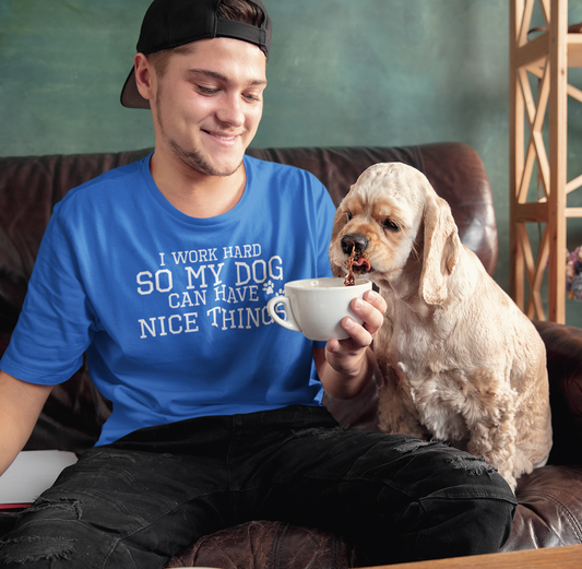 I Work Hard For My Dog | Men's Classic T-Shirt