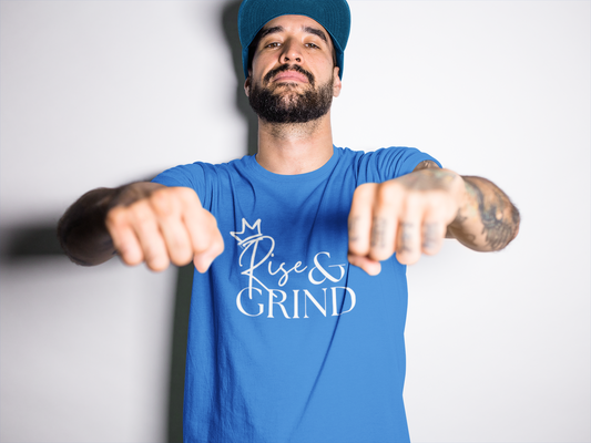 Rise & Grind Crown | Men's Relaxed Fit T-Shirt