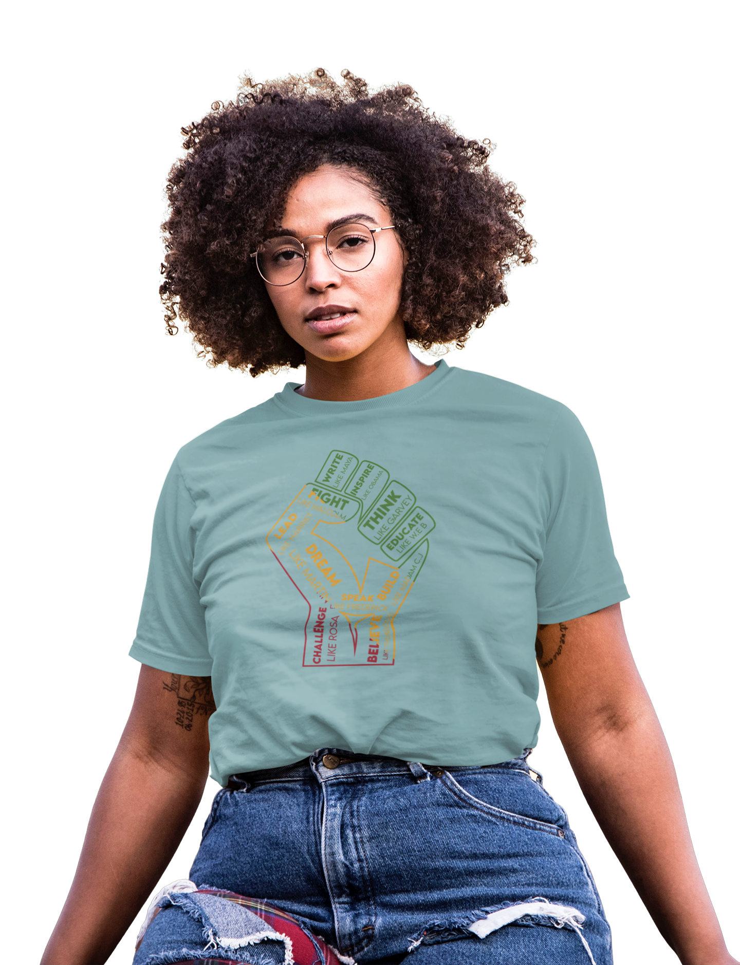 Black Heroes Proud Fist | Women's FashionFit T-Shirt