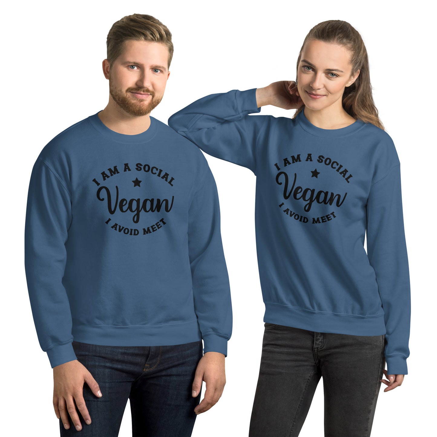 Social Vegan | Unisex Fleece Sweatshirt