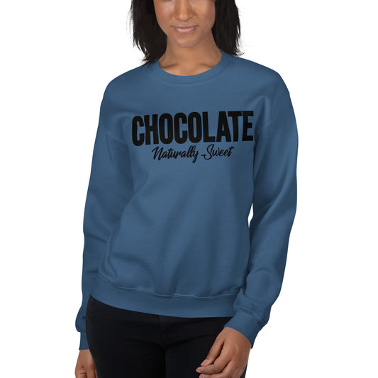 Chocolate Naturally Sweet | Women's Fleece Sweatshirt