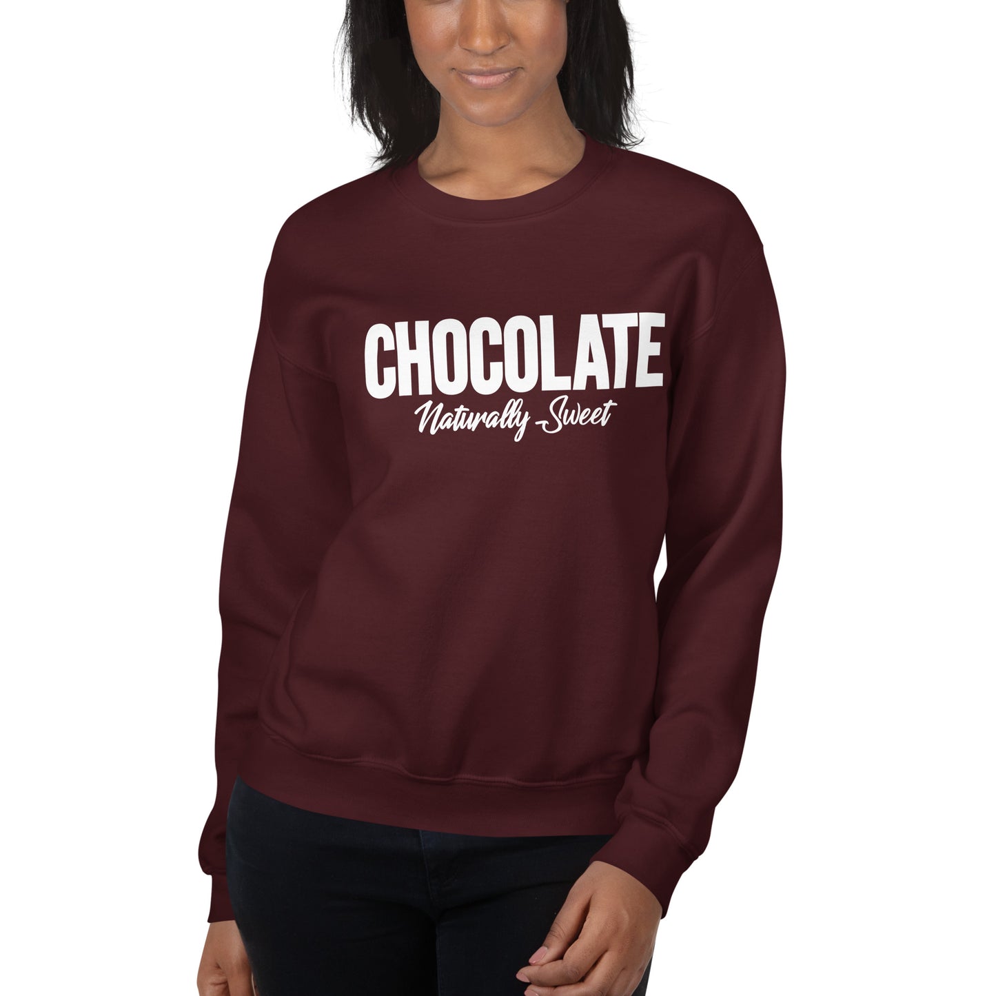 Chocolate Naturally Sweet | Women's Fleece Sweatshirt