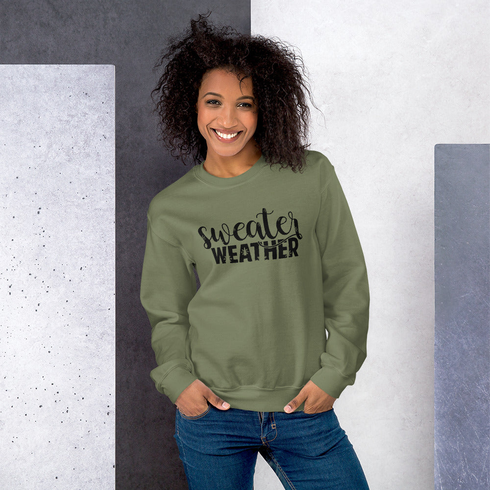 Sweater Weather | Women's Crew Fleece Sweatshirt