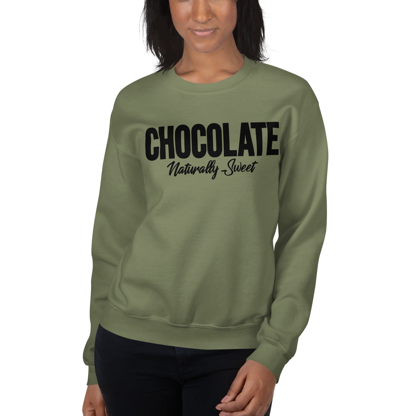 Chocolate Naturally Sweet | Women's Fleece Sweatshirt