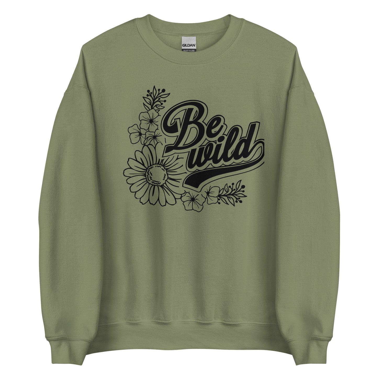 Be Wild Flowers | Women's Fleece Sweatshirt