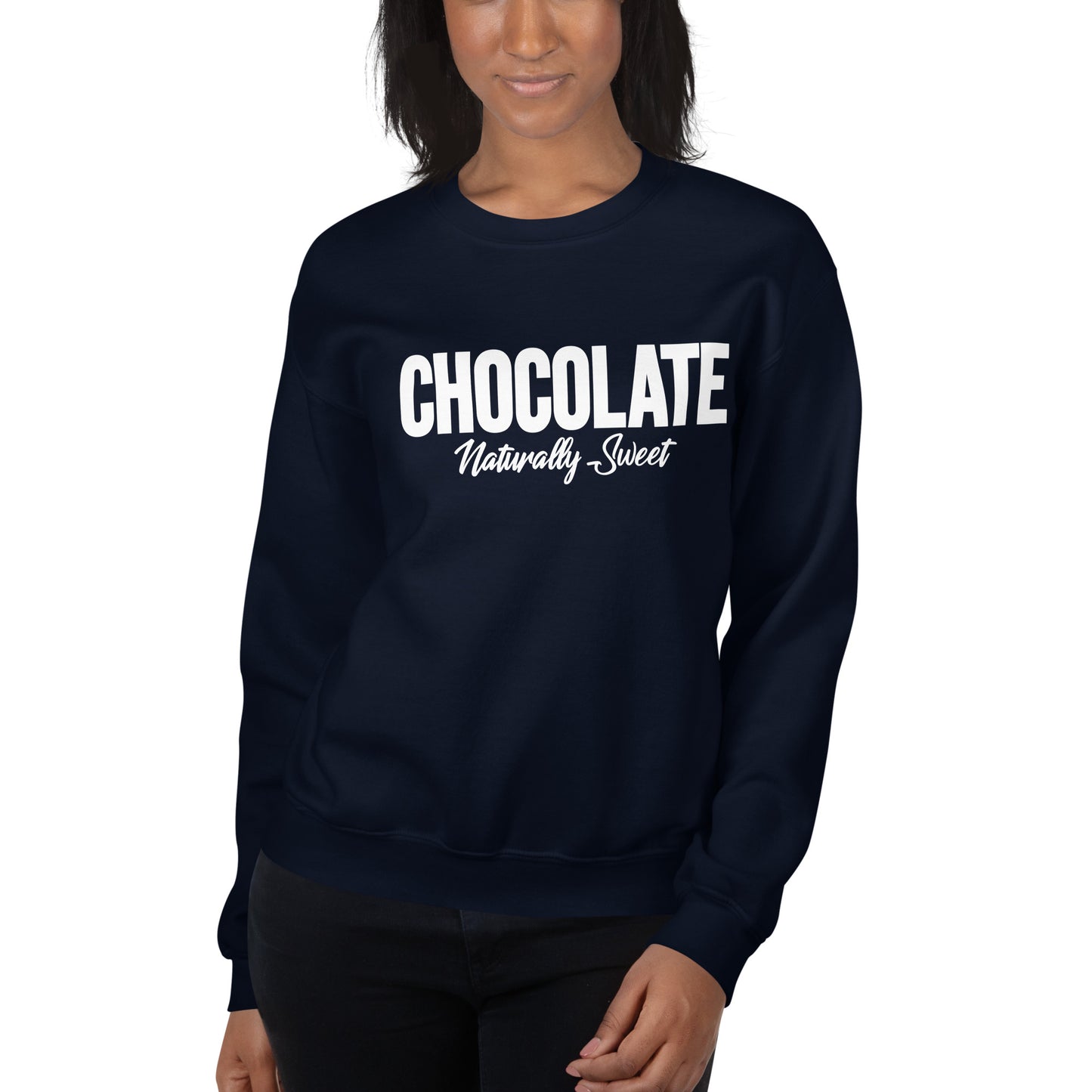 Chocolate Naturally Sweet | Women's Fleece Sweatshirt