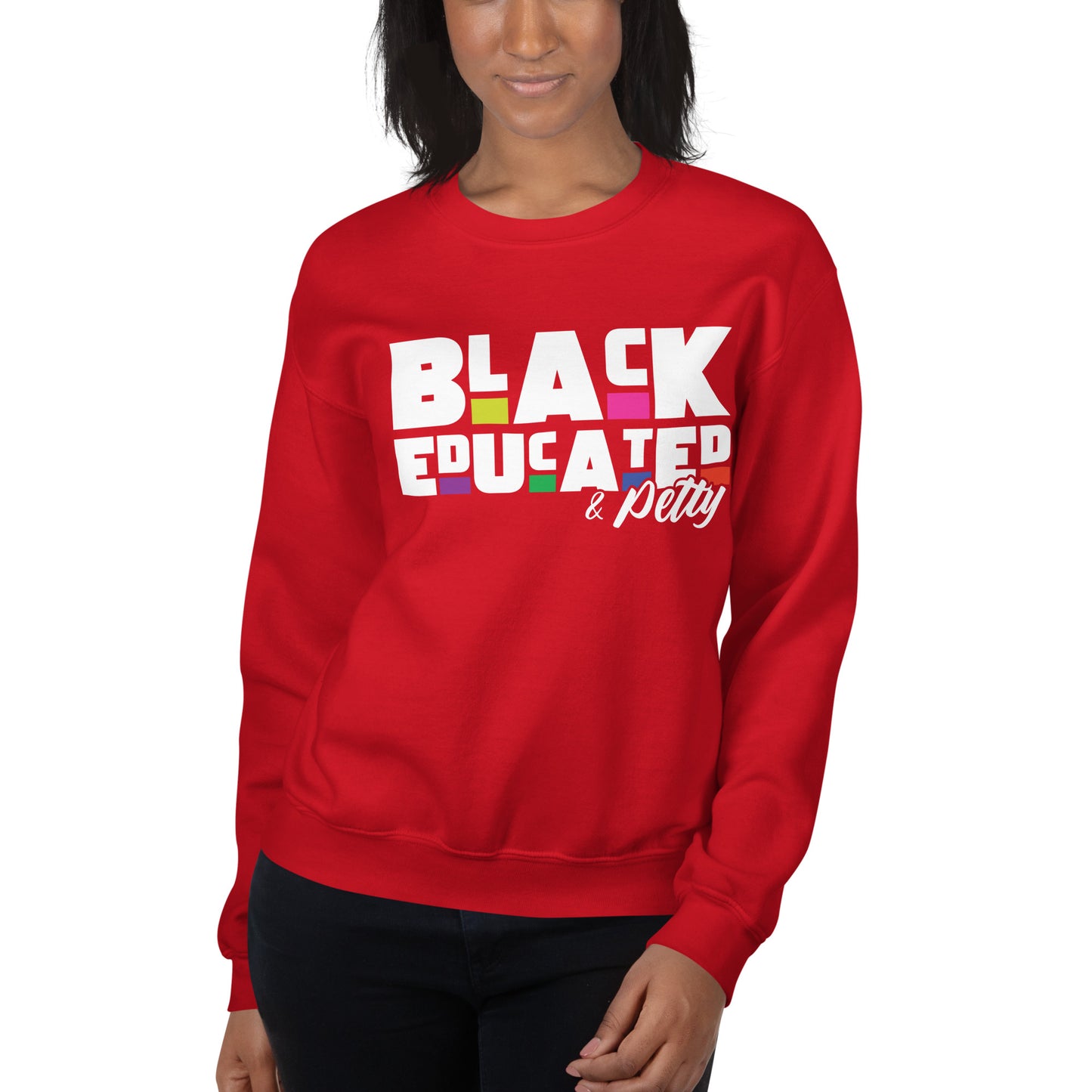 Black, Educated & Petty | Unisex Fleece Sweatshirt