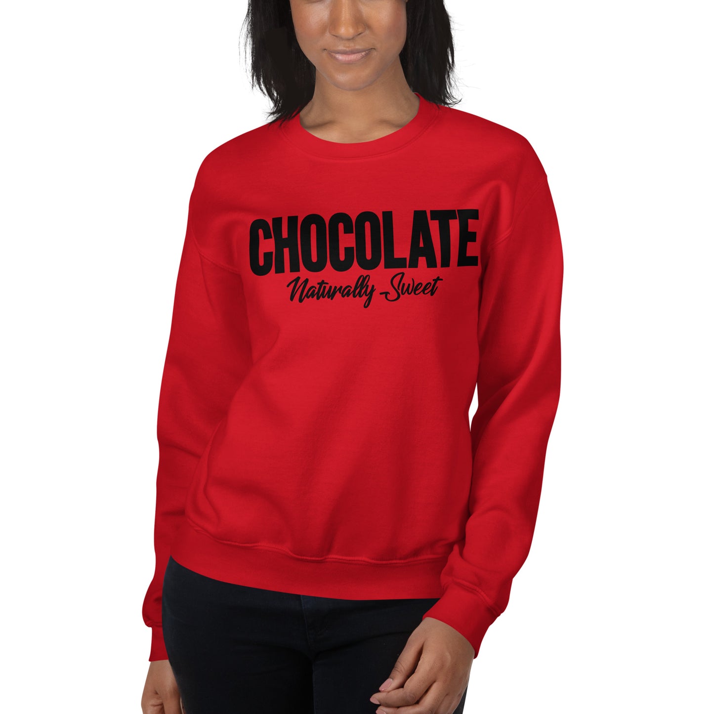 Chocolate Naturally Sweet | Women's Fleece Sweatshirt