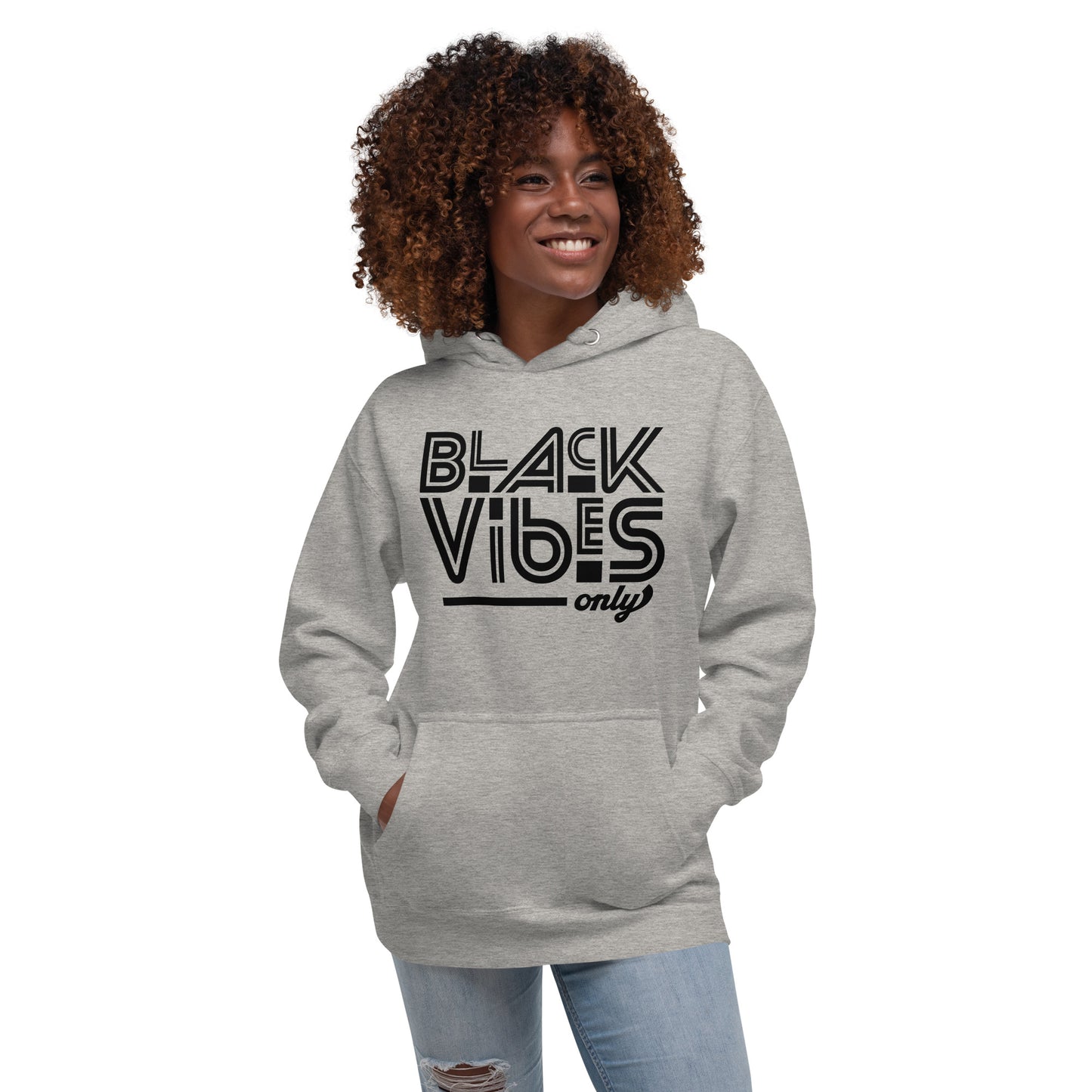 Black Vibes Only | Unisex Lightweight Hoodie