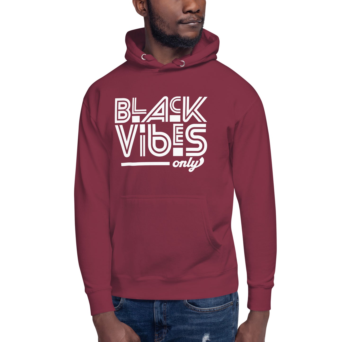 Black Vibes Only | Unisex Lightweight Hoodie