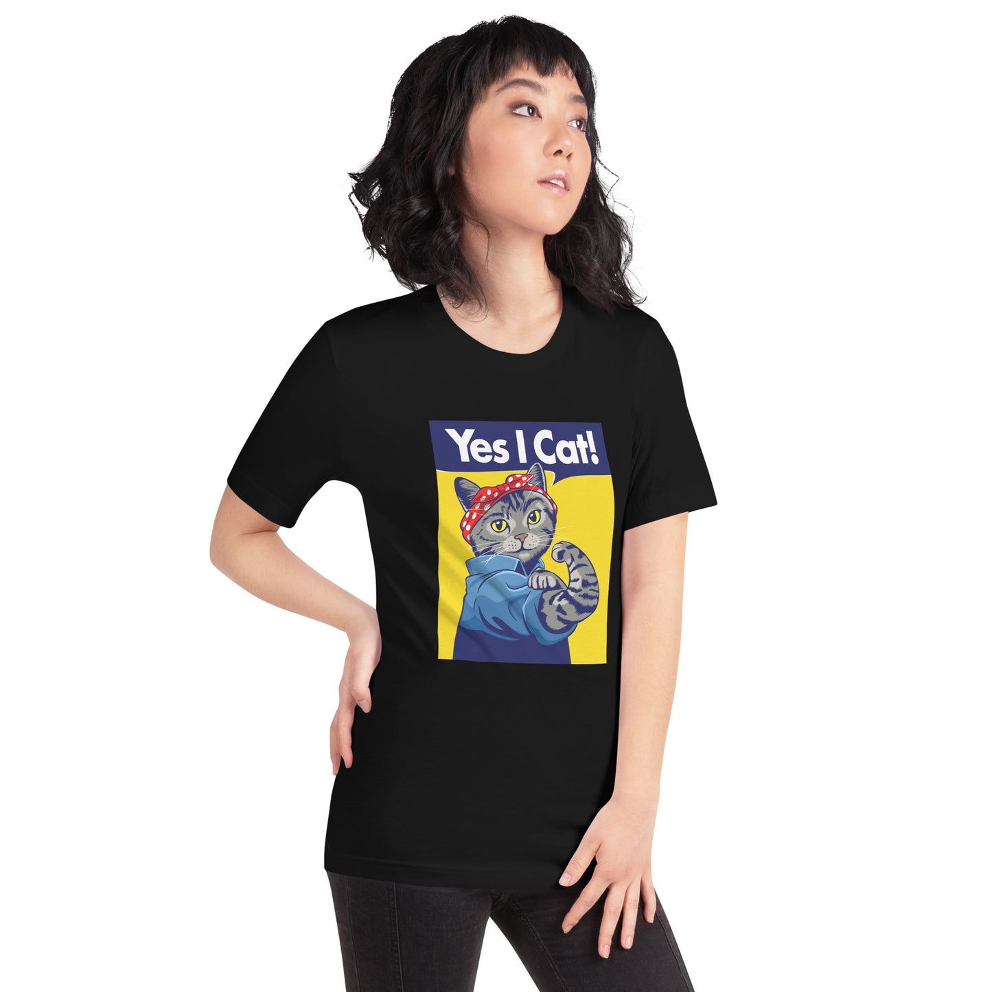 Yes I Cat Retro Kitty | Women's Relaxed Fit T-Shirt