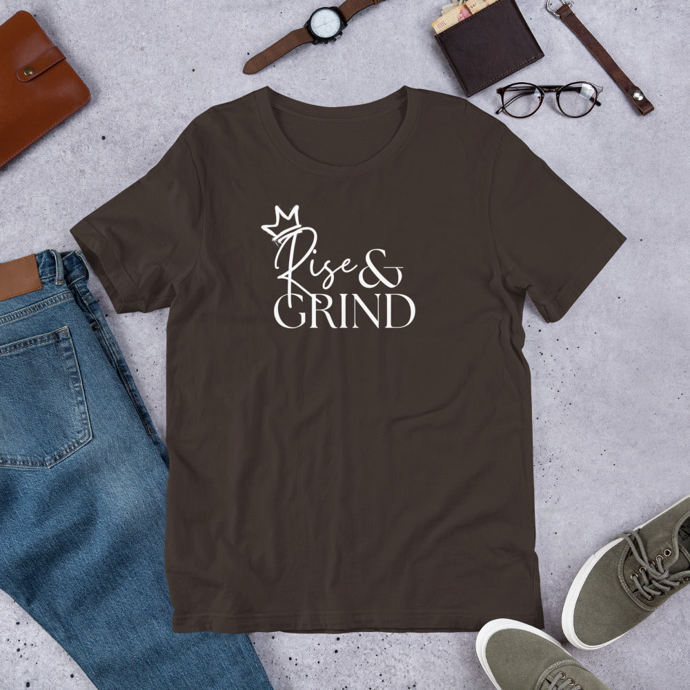 Rise & Grind Crown | Men's Relaxed Fit T-Shirt