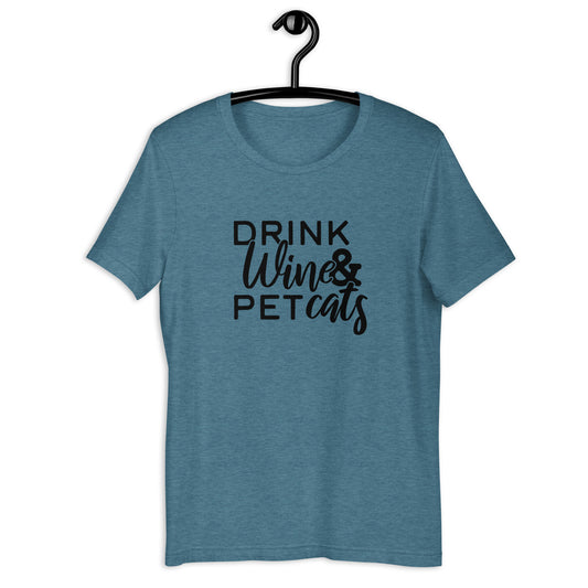 Drink Wine & Pet Cats | Women's Relaxed Fit T-Shirt