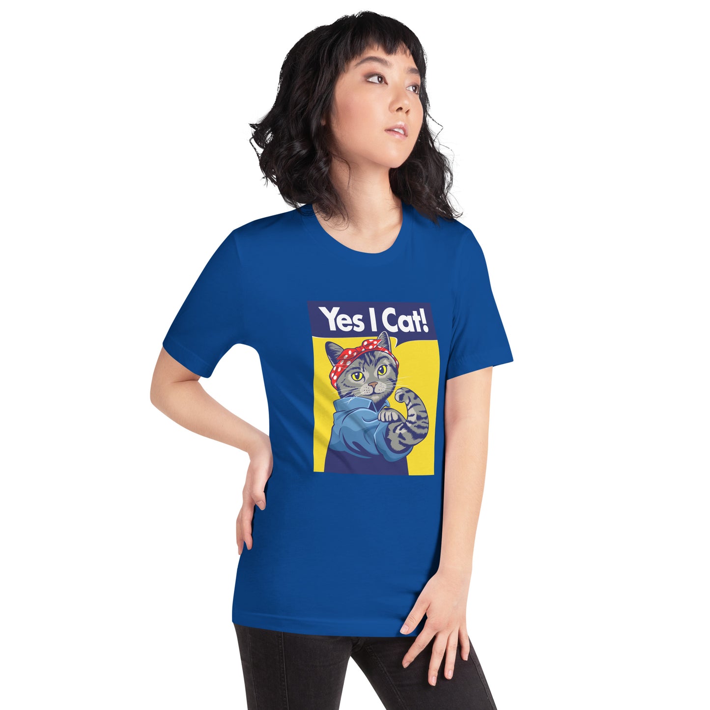 Yes I Cat Retro Kitty | Women's Relaxed Fit T-Shirt