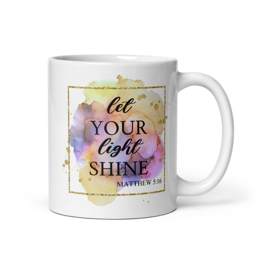 Matthew 5:16 Let Your Light Shine | Christian Love Mug