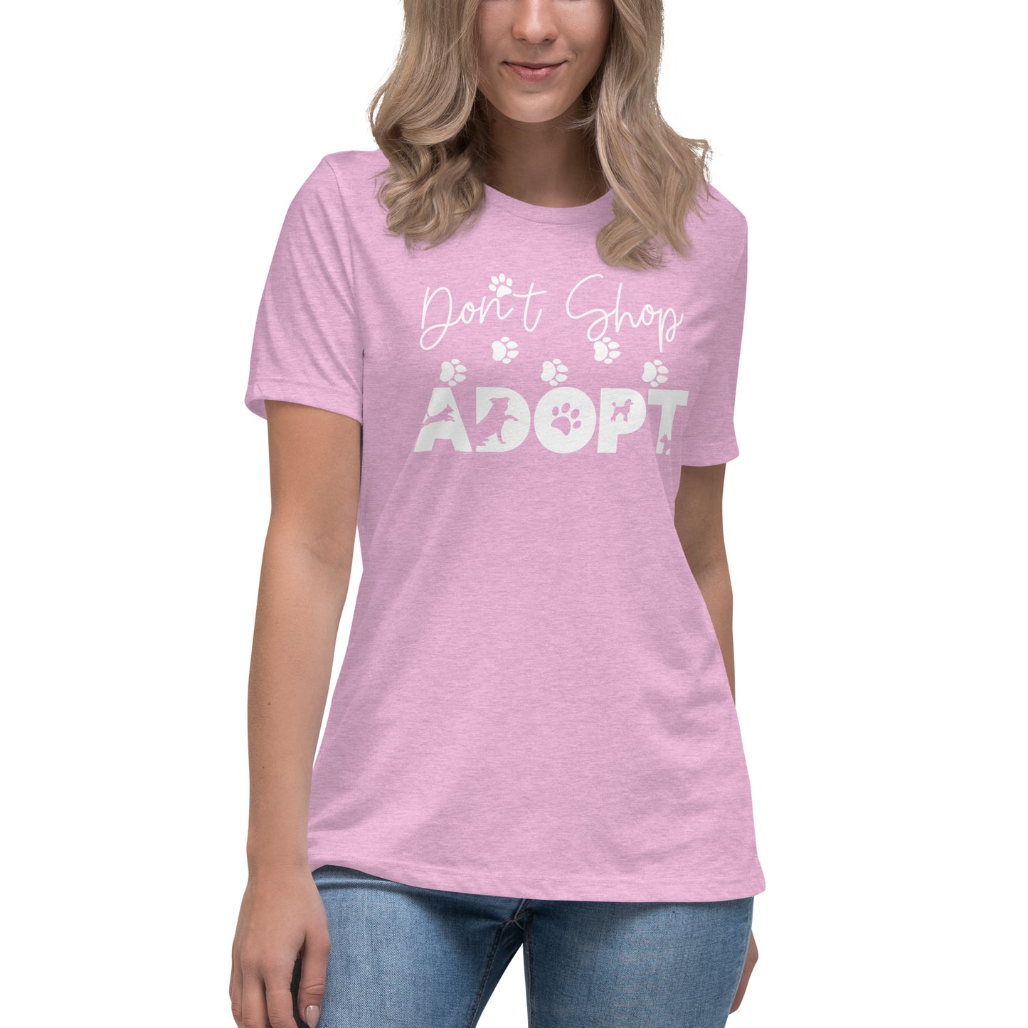 Don't Shop, Adopt | Women's Fashion Fit T-Shirt