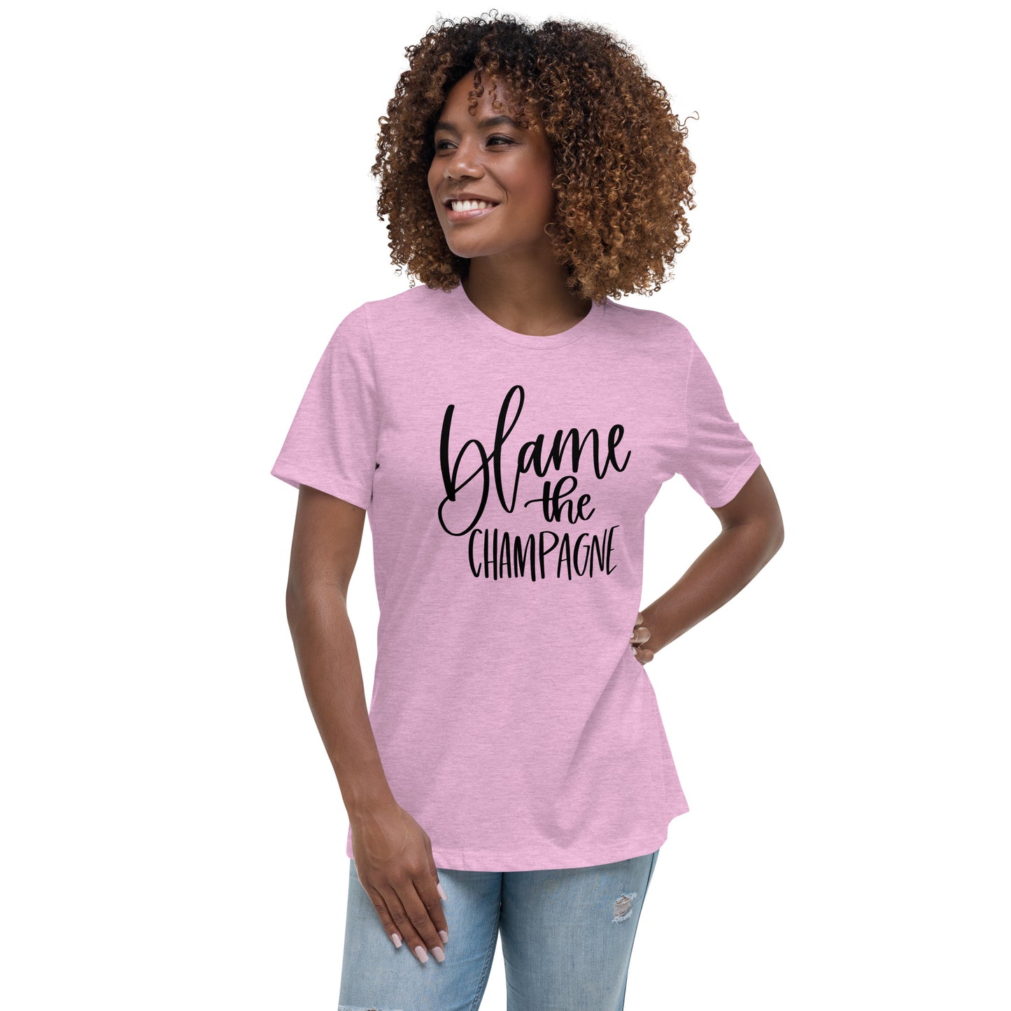 Blame The Champagne | Women's FashionFit T-Shirt