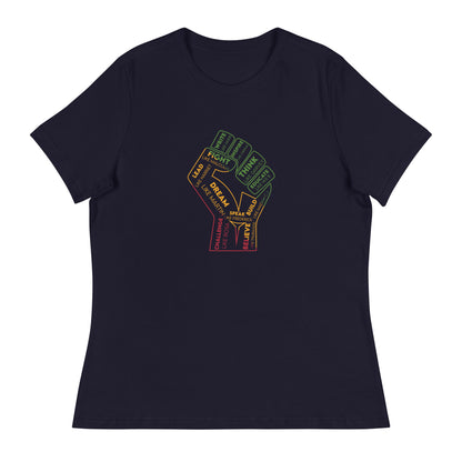 Black Heroes Proud Fist | Women's FashionFit T-Shirt